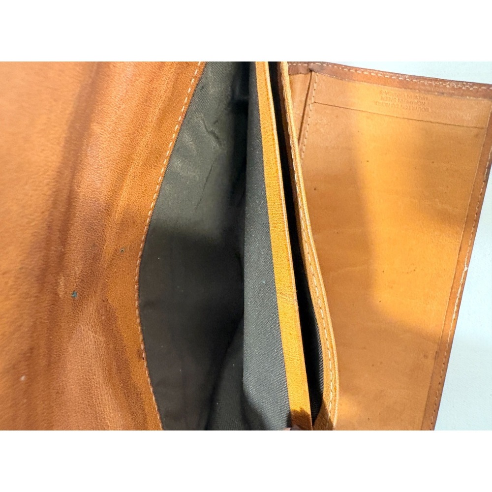 Vtg Northwest Passage Brown Leather Billfold Wallet Canada Northern Steer 7.5" - Picture 8 of 12